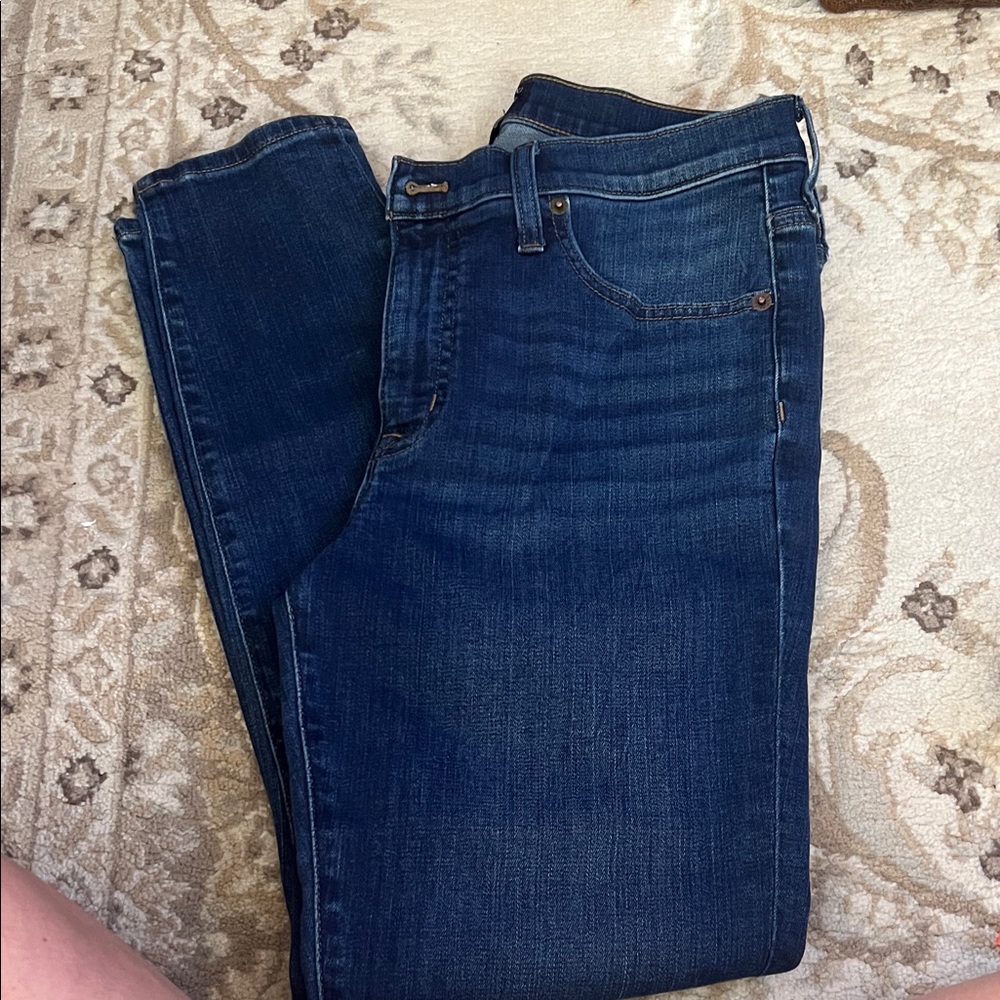 J. Crew Dark Blue Straight Leg Jeans